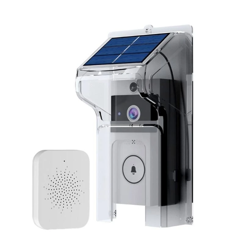 DXAB WiFi Doorbell Support Two Way Intercom Voice Doorbell en Solar Charging Panel