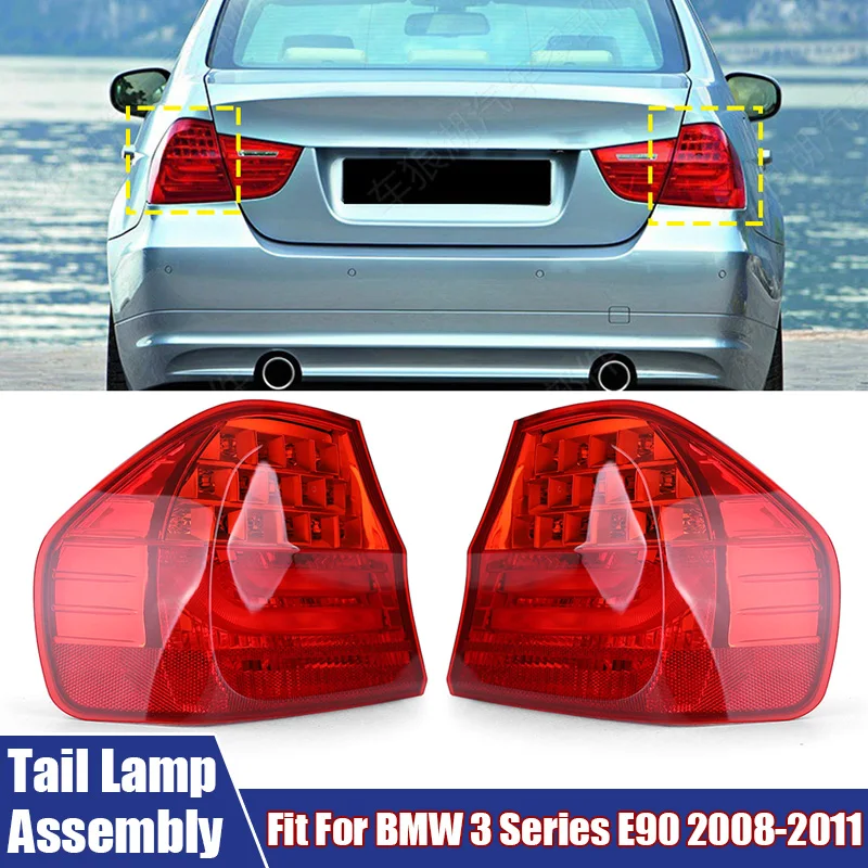 

Left, Right Car Light Tail Light Assembly Rear Barke Signal Lamp Fit For BMW 3 Series E90 2008-2011 #63217289429, 63217289430