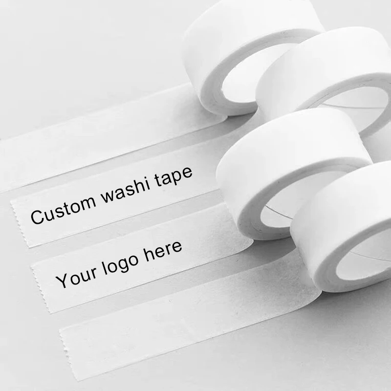 Personalize LOGO Washi Tapes Adhesives Custom TEXT Scrapbooking Masking Stationery Supplies Stickers Roll DIY Art Decorative