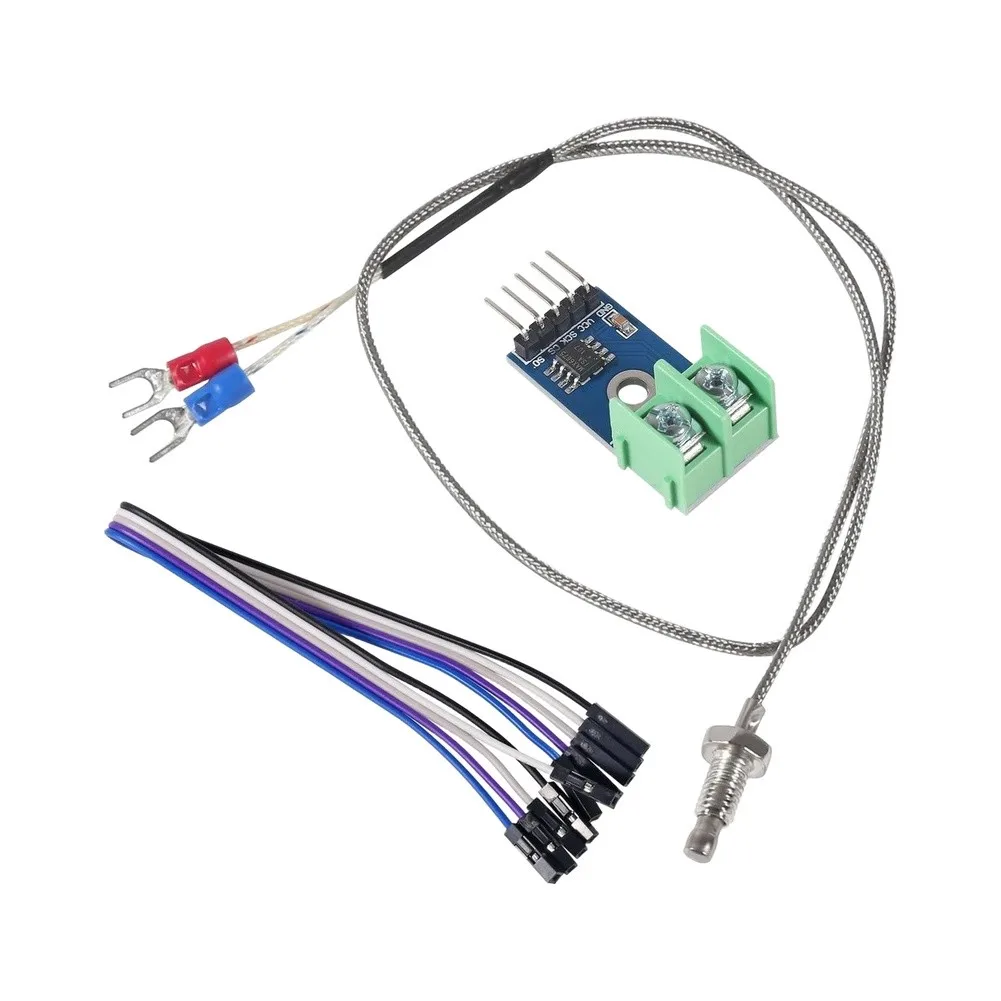 3-Piece MAX6675 K-Type Thermocouple Sensor Kit with Cold Junction Compensation for Arduino Compatible Development Boards