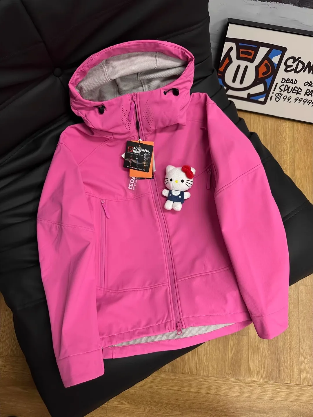 

Men's Waterproof Outdoor Climbing Jaet Pink Tee-Proof Soft ell Coat Windproof Breathable ex Hiking Outerwear