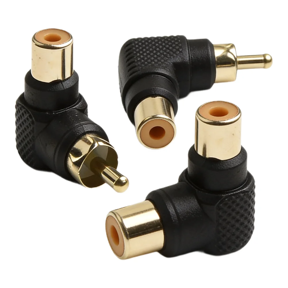 Space-saving Design Right-angle Elbow Adapter Zinc Alloy Material 90-degree Angle 70*60*30mm AV Equipment Connection