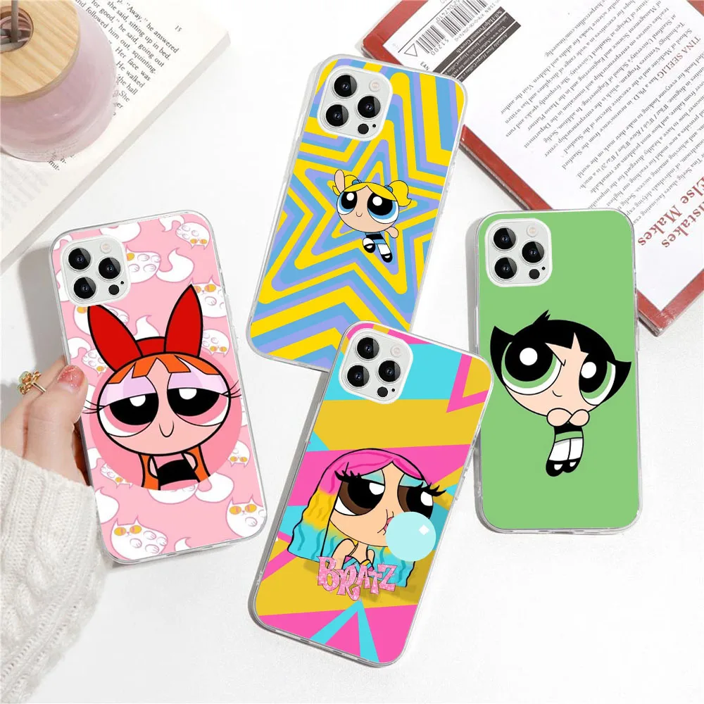 SK-52 Powerpuff Girls Silicone Case For Tecno POP 4 AIR 5 5P Camon 15 16 17 17P 18 18T 18P 18i 19 Premier Neo Pro