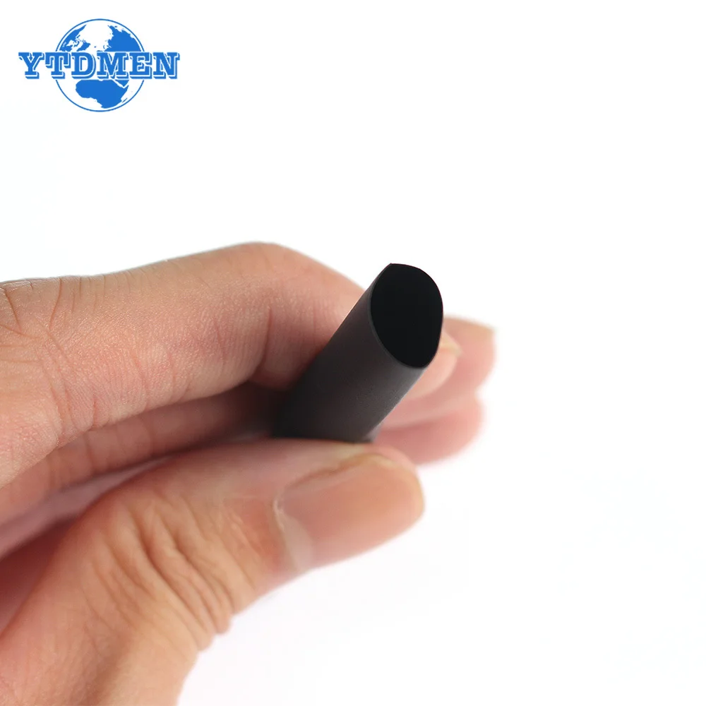 8 متر/مجموعة أنابيب الانكماش الحراري 1/2/3/4/5/6/8 مللي متر 2:1 أسود يتقلص التفاف العزل يتقلص الحرارة للكابلات إصلاح موصل ذاتي الصنع #5