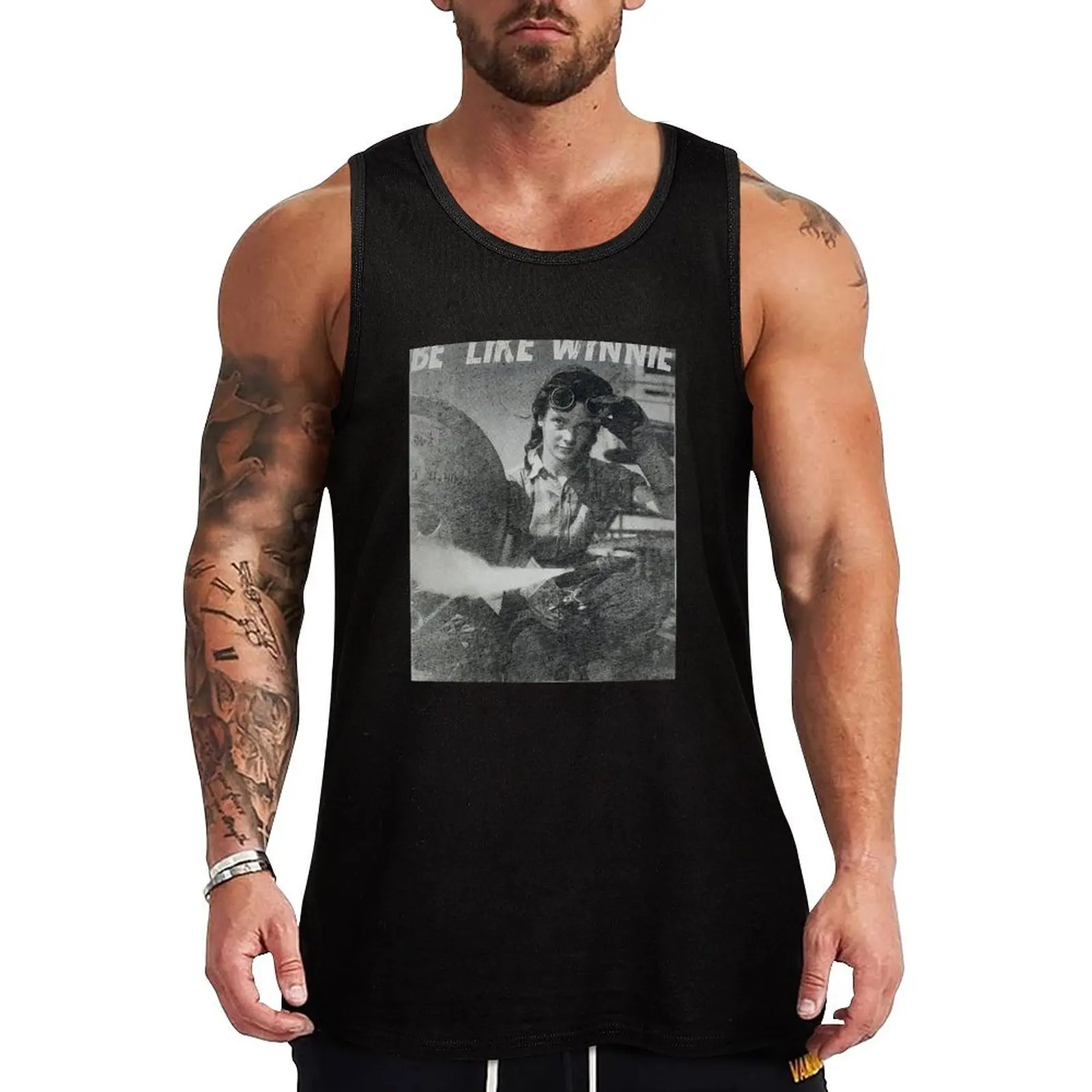 

Be Like Winnie Tank Top clothing men gym wear men Muscle fit