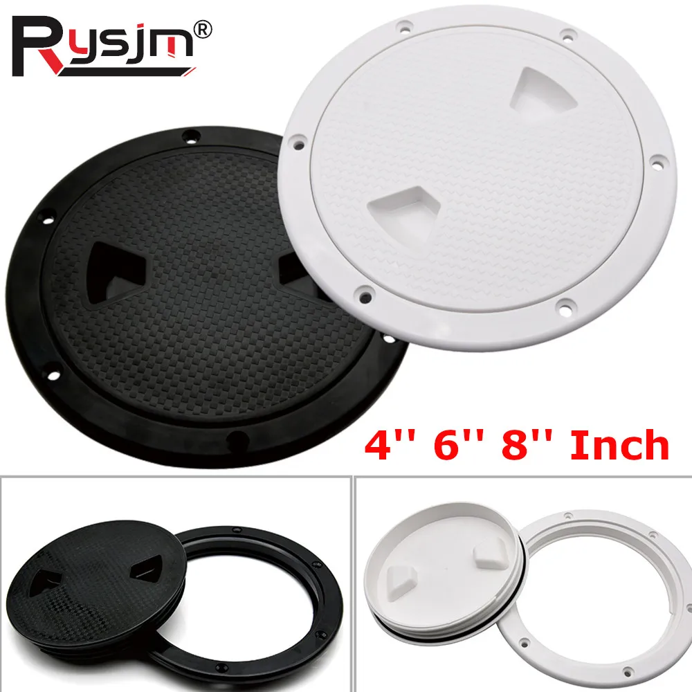 ABS البلاستيك سطح مستدير لوحة التفتيش غطاء فتحة قارب يفقس 4 "6" 8 "فحص عدم الانزلاق يفقس RV يخت اكسسوارات للقوارب #1