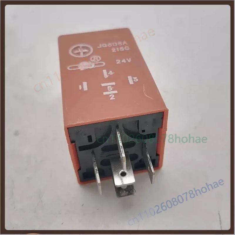 For Kinglong Bus Coach JQ608A‑215C 24V 5Pin Turn Signal Flasher Relay Replacement Parts（2pcs）