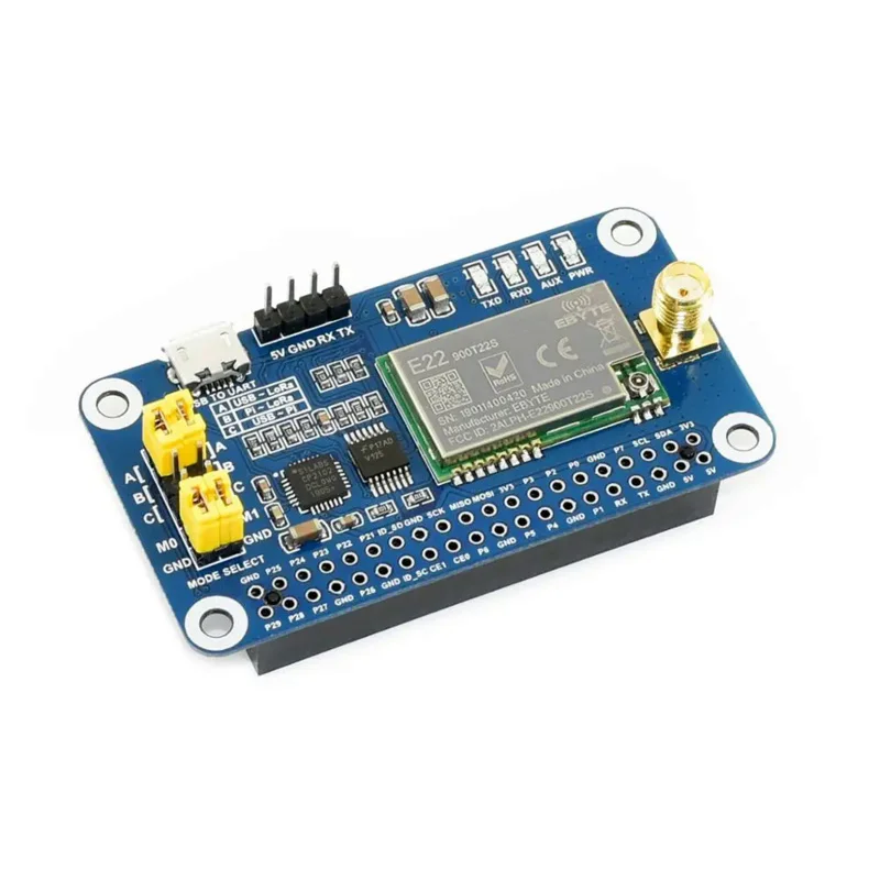 Waveshare-Bande morte LoRa HAT pour Raspberry Pi, Modulation d'épandage, SX1262, 868MHz