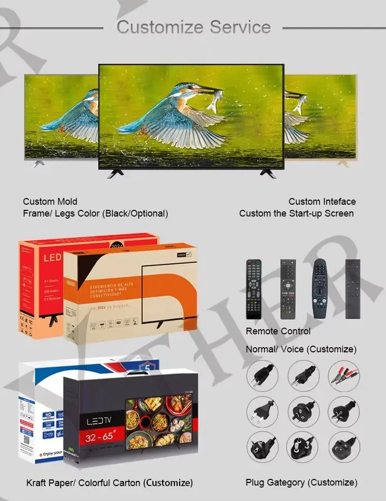 100-Inch Smart LED TV with 4K HD & FHD Definition Explosion-Proof Android System Variety Including 100 Inches for Hotels