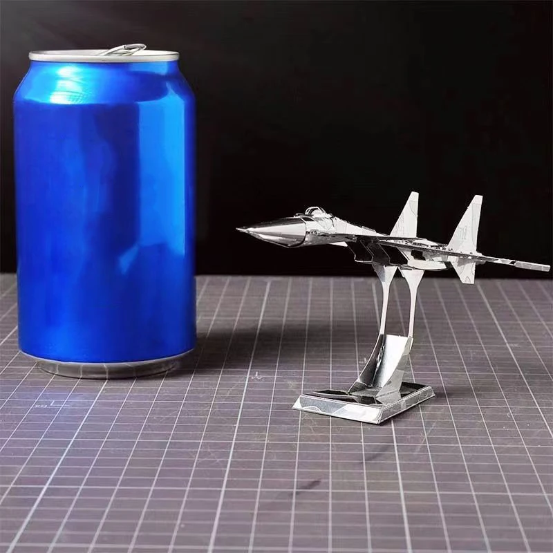 Novo SU-34 lutador 3d kits de quebra-cabeça de metal Cy-34 fullback lutador montagem modelo corte a laser quebra-cabeça brinquedos para crianças adulto