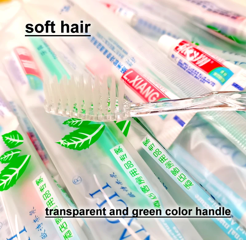 Free Shipping Green Toothbrush Toothpaste Dental Kit Hotel Supplies Personal Care Cleaning  Beauty Salon Private Appliance  Dent