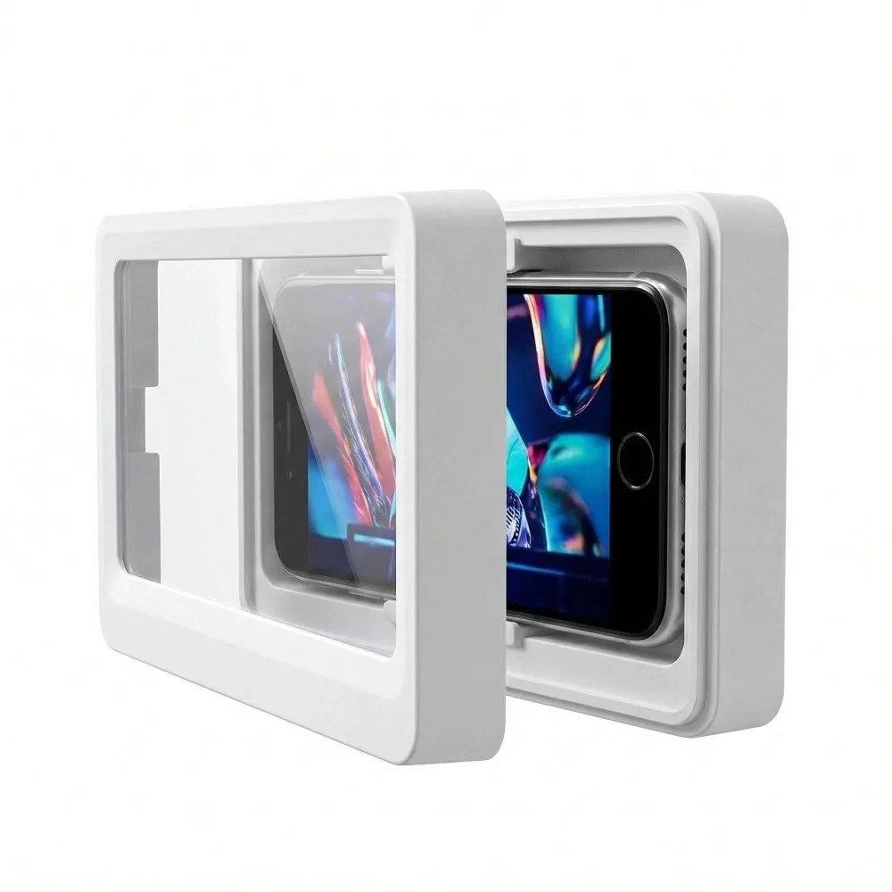 

Waterproof Shower Phone Holder, No Drilling Wall Mount Bracket, Suitable For Watching Programs And Videos During Bathing