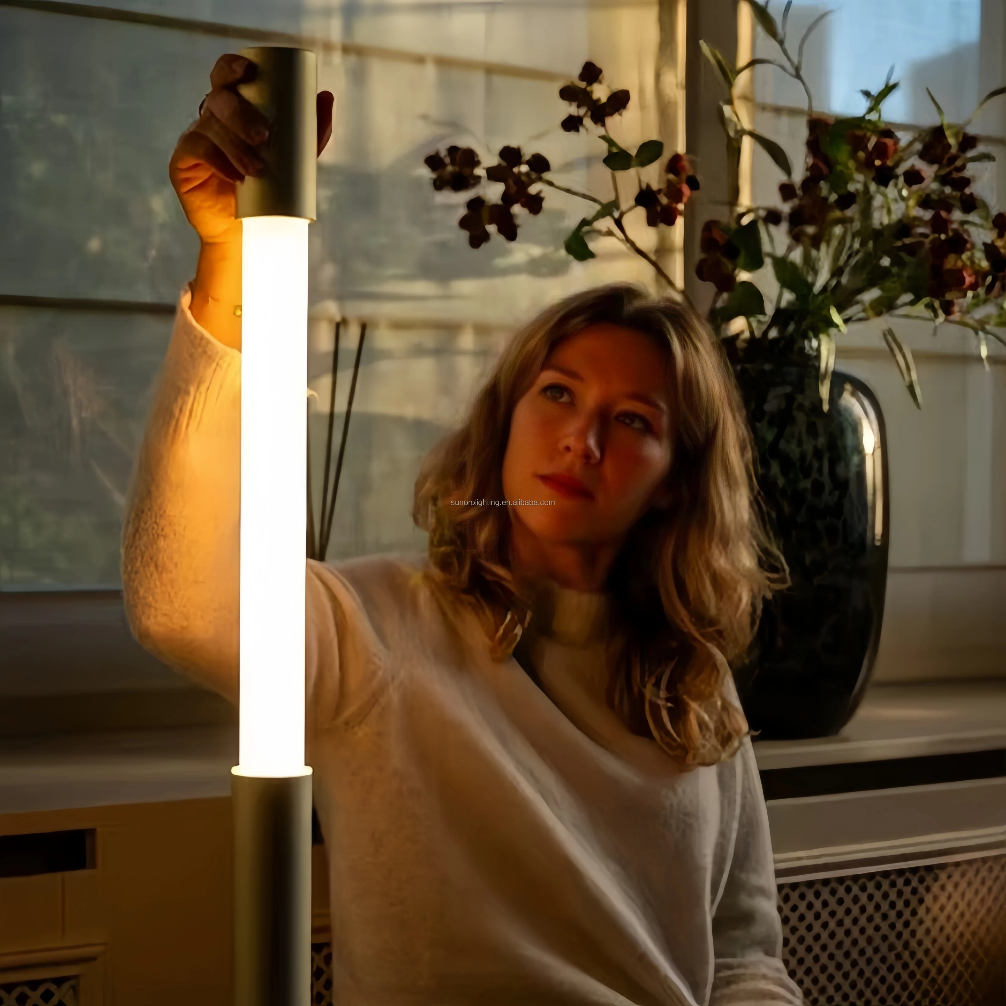 

Hot sell 2025 Milan Slide Lights Warm Light Touch Dimming Adjustable Standing Floor Lamps Bedroom Decorative Lighting for Living