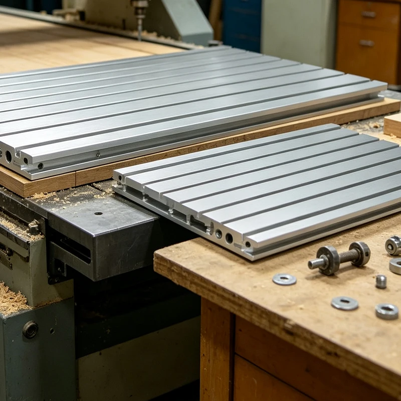 T Slot Aluminum Profile Plate Aluminum Alloy Worktable Mesa for DIY Wood Engraving Machine Metal Carver Build Accessories Kit