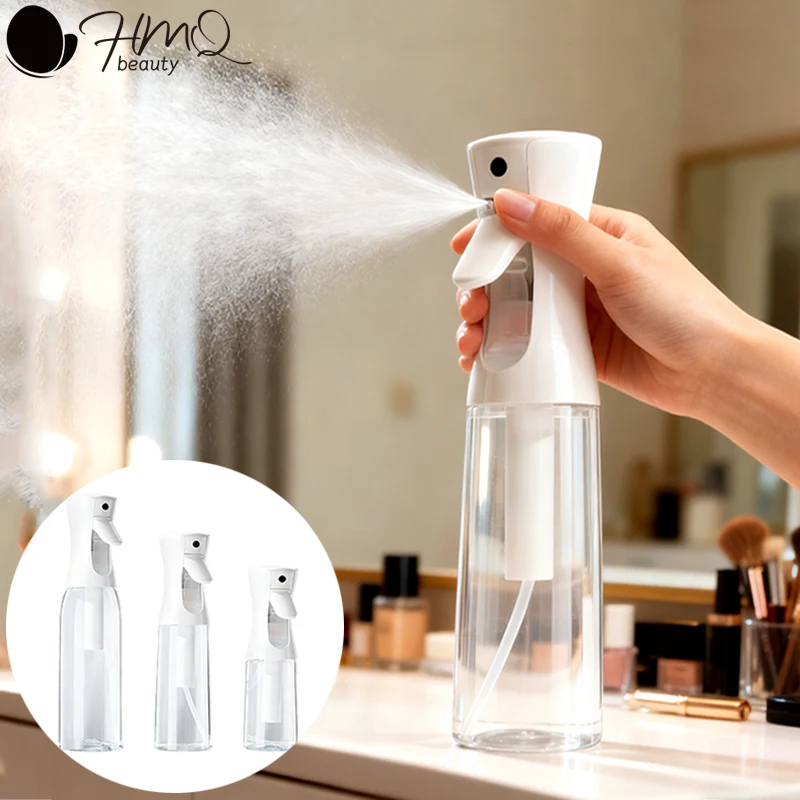 200/300/500ml garrafas de spray contínuo ultra fino pulverizador de névoa recarregável garrafa de spray de água para cuidados com a pele facial ferramentas do salão de beleza