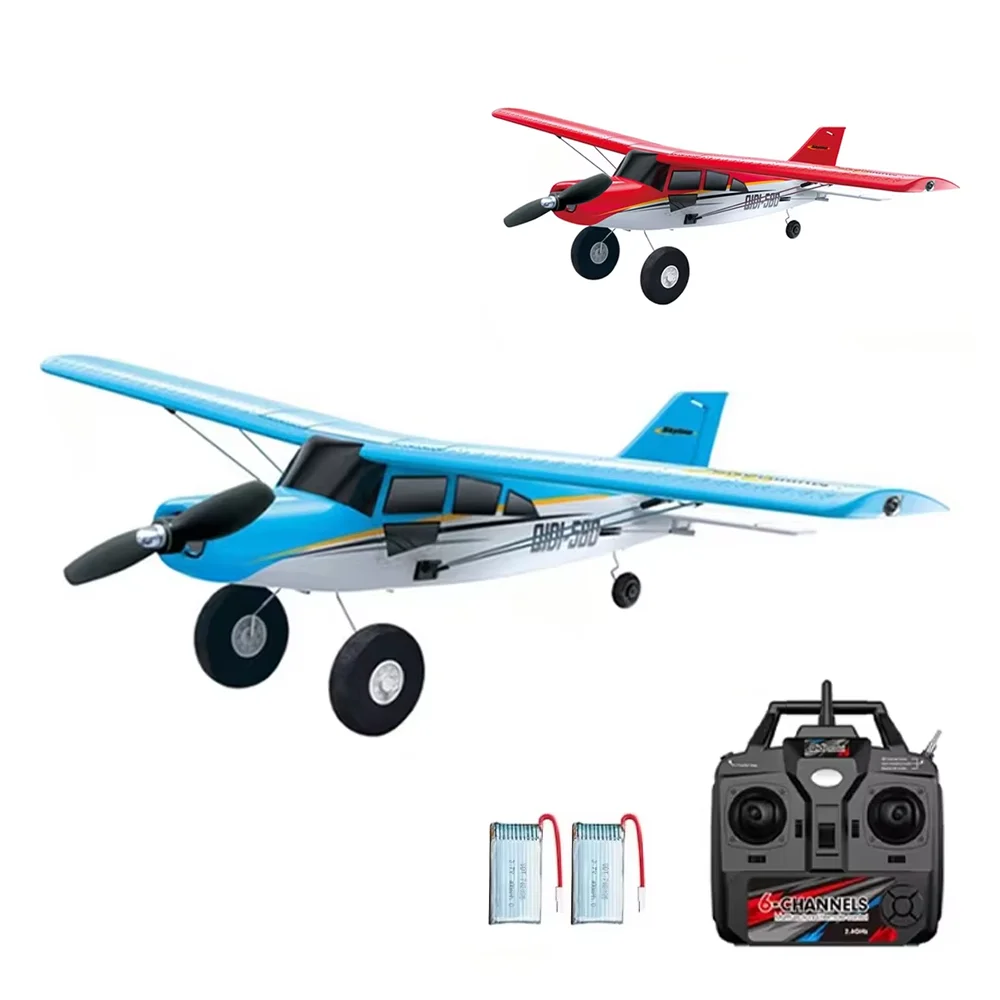4CH Brushless RC Glider M7 Moore Off-road Aircraft Plane EPP Foam Remote Control Airplane with LED Light Model Toys