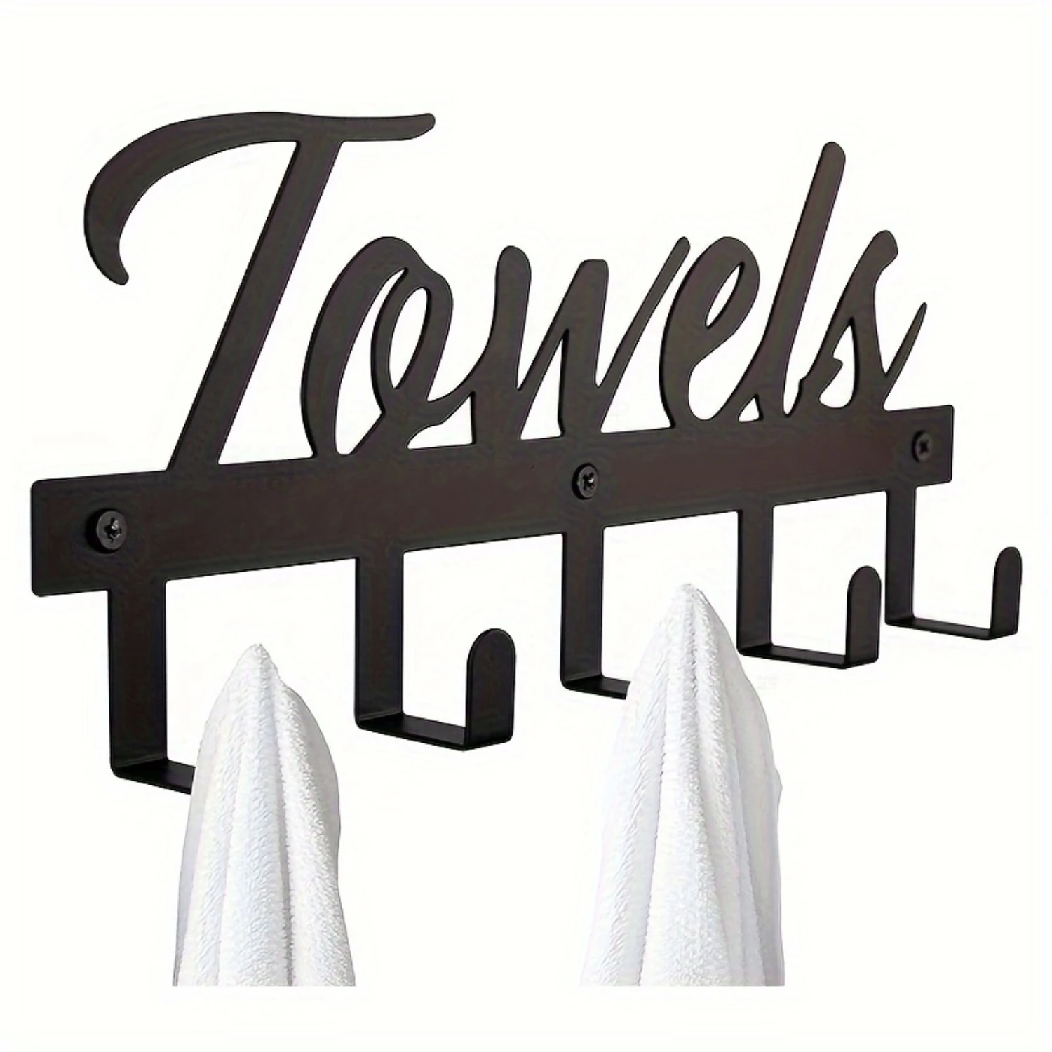 

Perforated Stainless Steel Bathroom Towel & Clothes Hook - Wall Mount Space Saving Holder