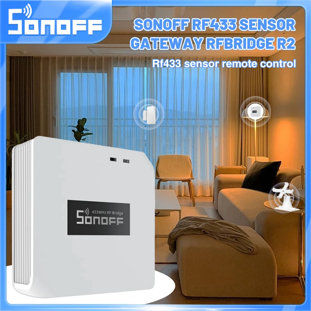 

SONOFF Ewelink RF BridgeR2 433 МГц Сигнальный шлюз Умный дом Совместное использование Управление приложением Alexa Google Assistant Smartthings