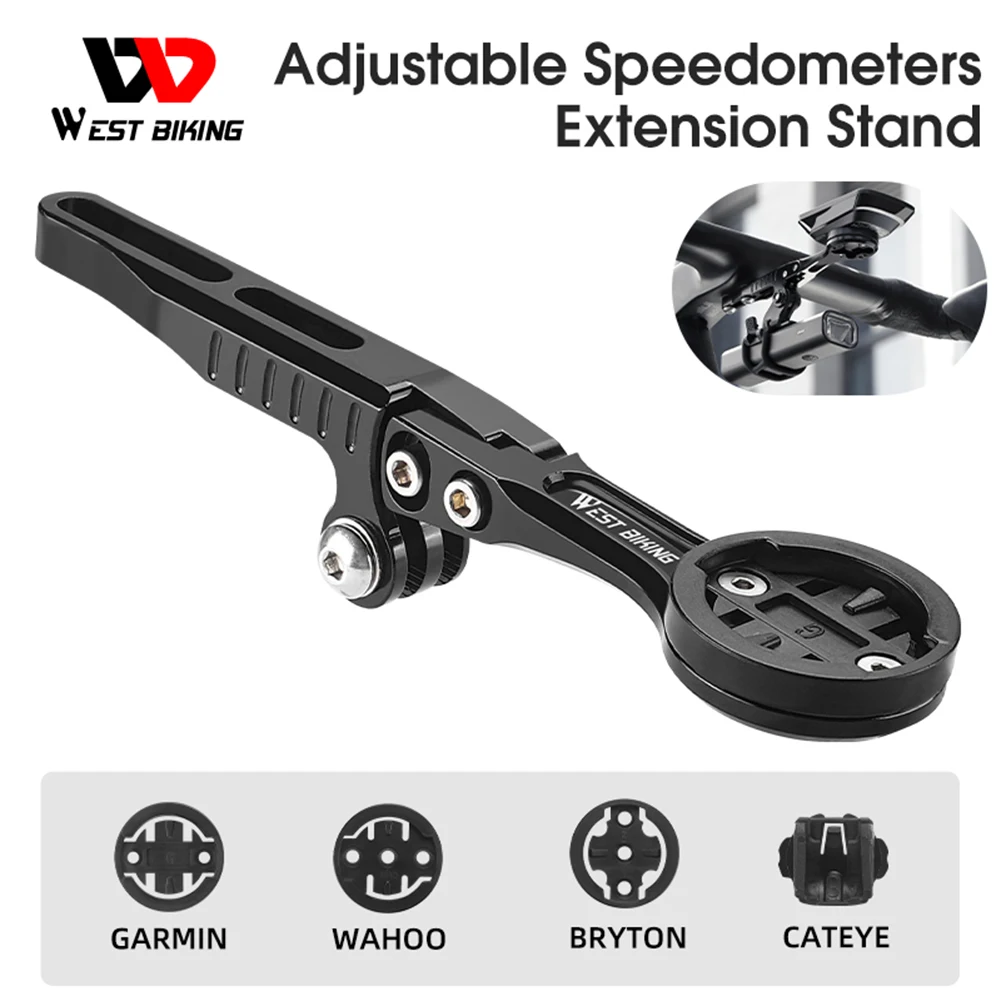 Adjustable Speedometer Extension Bracket Lightweight Aluminum Alloy Bicycle Computer Holder Bicycle Mount Accessories For Garmin