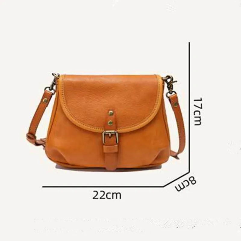 Retro Genuine Leather Women Summer Small Bag 2026 New Simple Leisure Nature Cowhide Female Shoulder & Crossbody Bags
