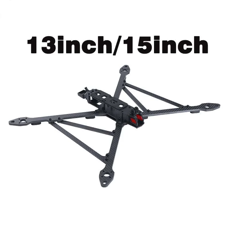 APEXEVO 13/15-inch FPV Car Frame Carbon Fibe T700 X Style Large Size Long cell Life Heavy Load Capacity 3-10kg