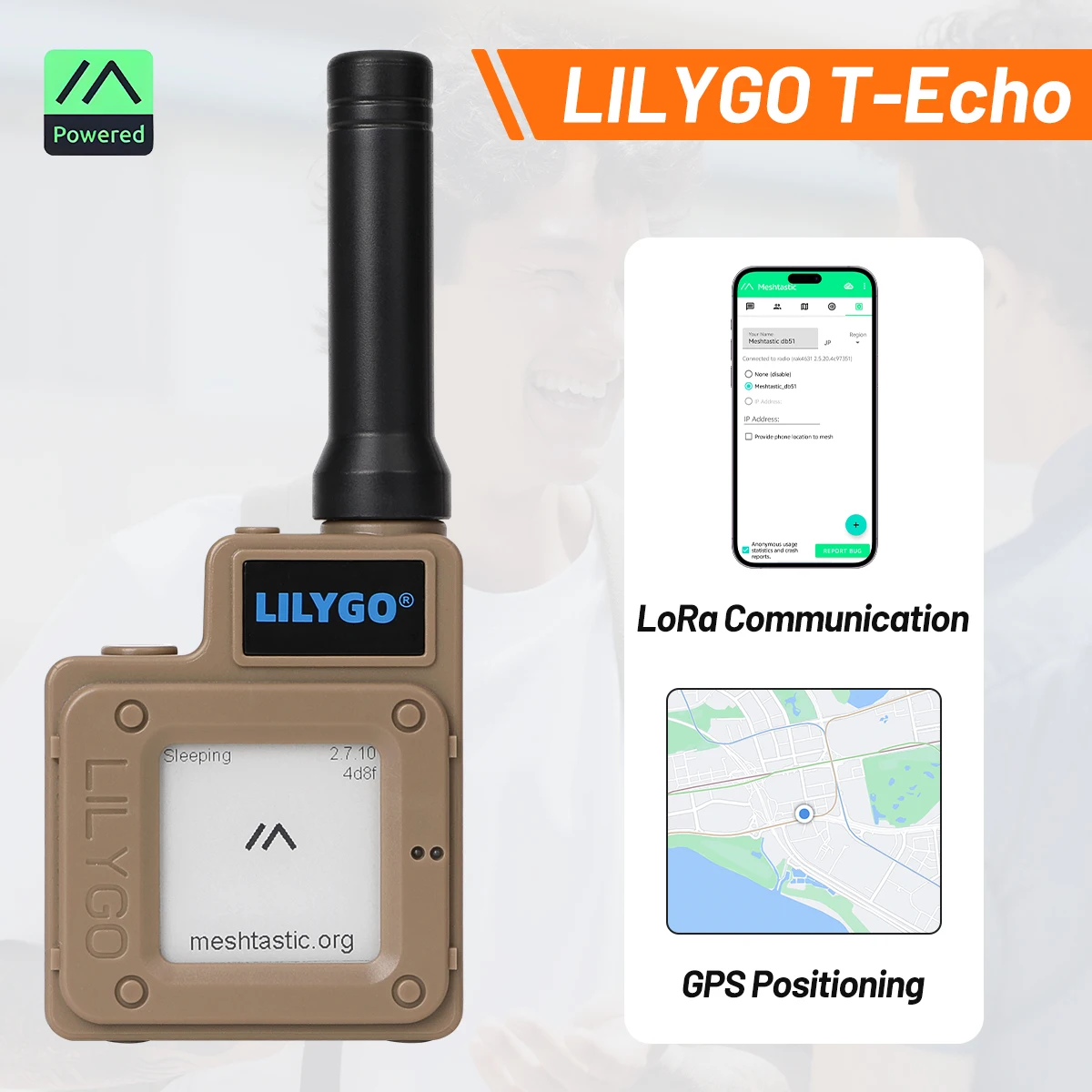 Lilygo T Echo Meshtastic T-Echo Low Power 433/868/915MHz LoRa SX1262 Wireless Module E-paper L76K GPS NFC With NRF52840 Sensor