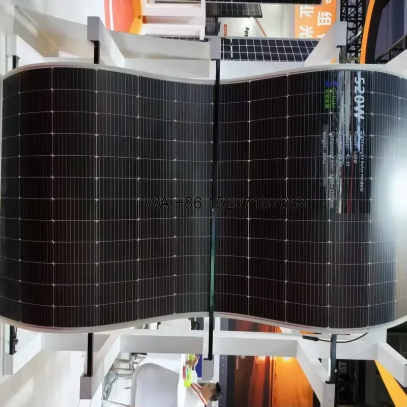 Wmwmnu 520W Monocrystalline Flexible Solar Panel 5V USB IP65 Waterproof 2226x1155mm Outdoor Camping Charger Renewable Energy