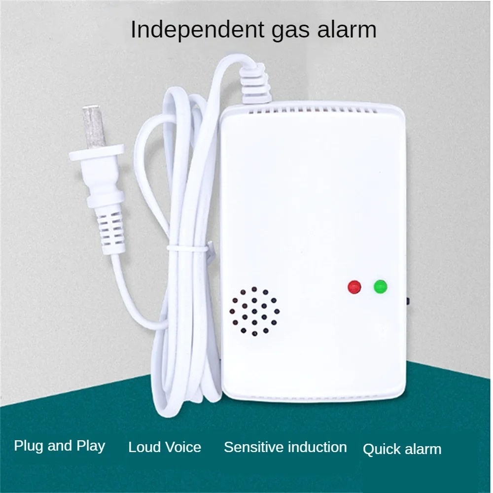 1 Stuks Onafhankelijke Koolmonoxide Detector, Gasdetector, Gas Alarm Sensor Methaan Propaan Lek Detector Gas Lek Sensor