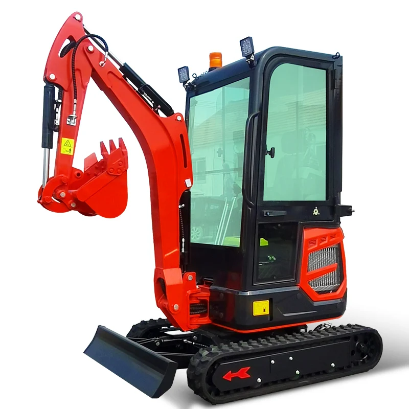 تخصيص AWY18 1.8ton حجم صغير حفار قوة المحرك 29kw / 2200 دورة في الدقيقة حفارة المسار للاستخدام المنزلي الصغير للبيع