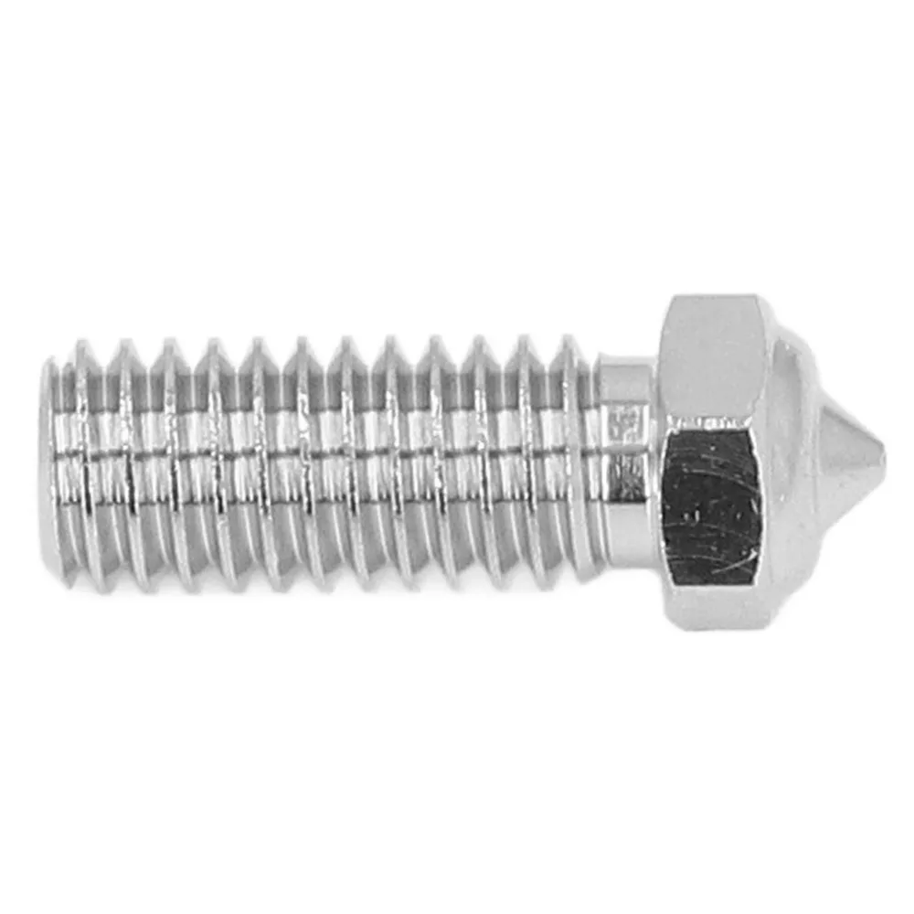 5Pcs Stainless Steel 3D Printer Nozzles Set Brass Tip 0.4mm Diameter Brass Nozzle Set M6 Thread 1.75mm Filament M6 Nozzle Set