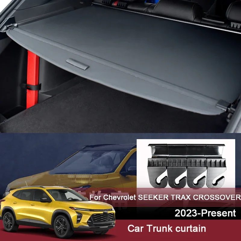 

For Chevrolet Seeker Trax Crossover2023-2025 Car Rear Trunk Curtain Cover Canvas Rear Rack Partition Shelter Storage Accessories