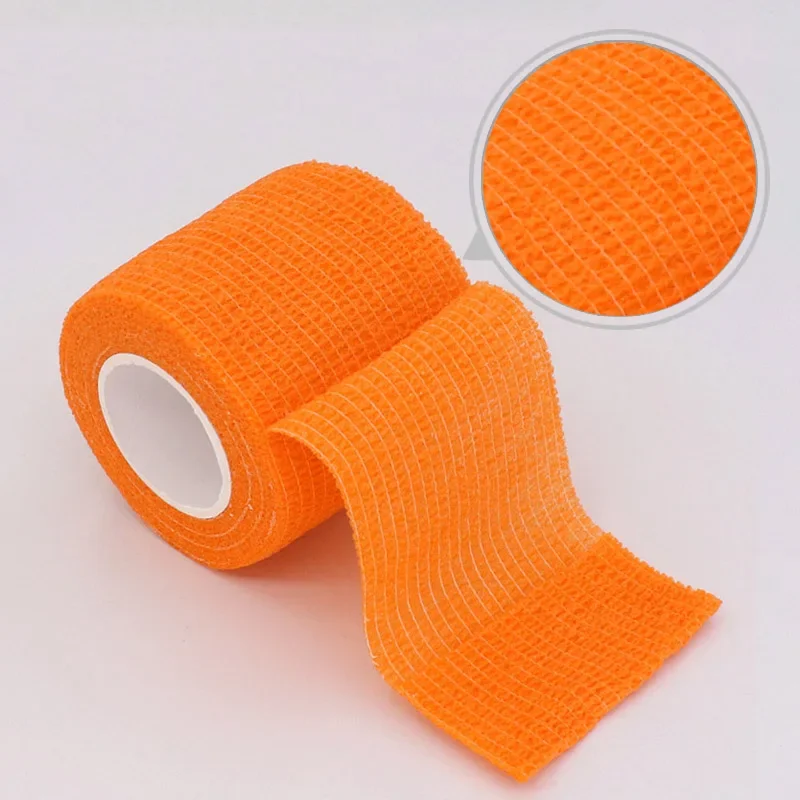 1/6/12/24/32 pcs Orange Tattoo Bandage Anti-slip Athletic Nonwoven Disposable Waterproof Self-adhesive Elastic Bandage