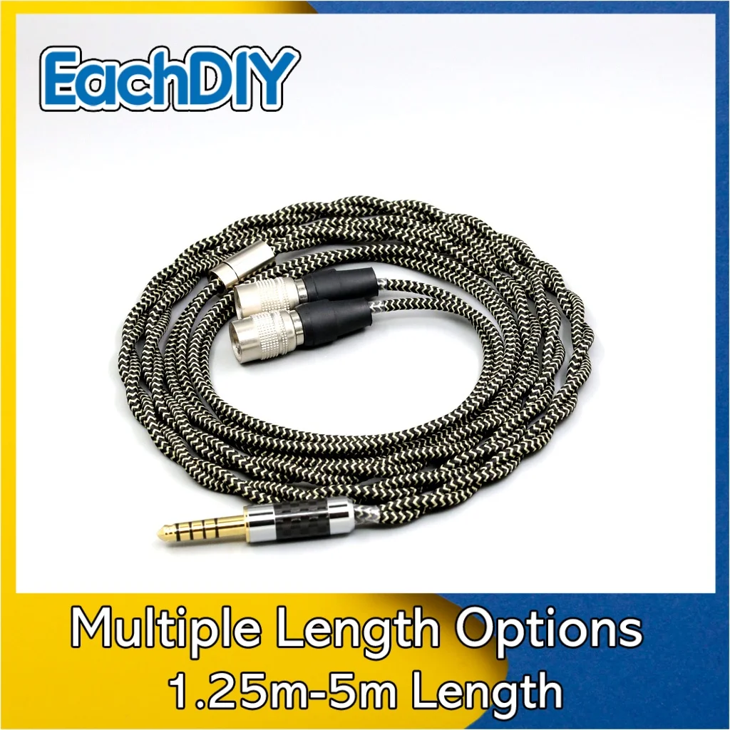 

2 Core 2.8mm Litz OFC Earphone Shield Braided Sleeve Cable For Mr Speakers Alpha Dog Ether C Flow Mad Dog AEON Headphone LN08060