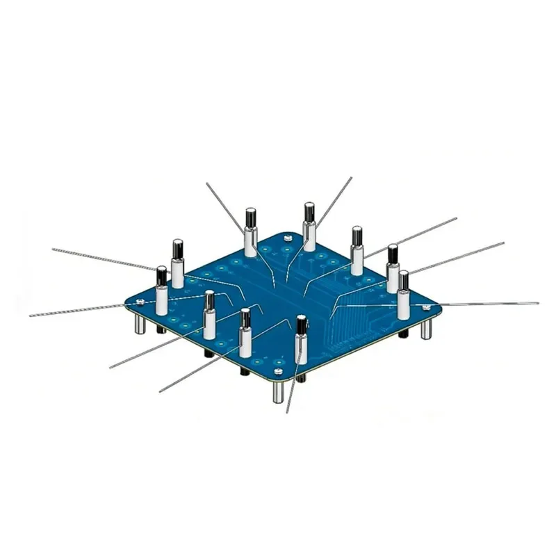 Data Recovery Test Fixture with 10PCS Probes SD SIM IC Cards Reader Chip Recovery Tester Tool for Electronic Repair
