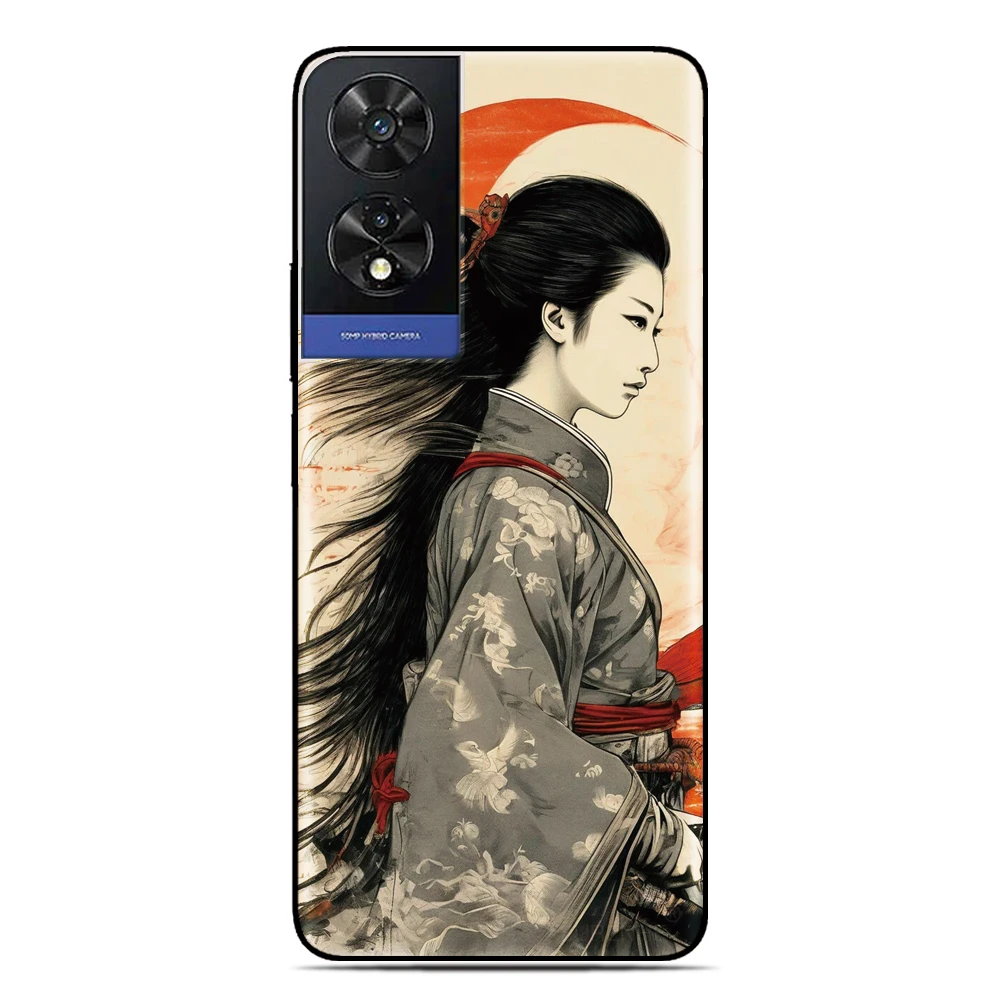 Ninja Girl Back Skin Cover For Sony Xperia 1 VII 10 VI 5 II III IV V 2023 XZ5 XZ4 XZ3 XZ2 XA2 Ultra Z5 L3 Phone Case Soft Funda view 5