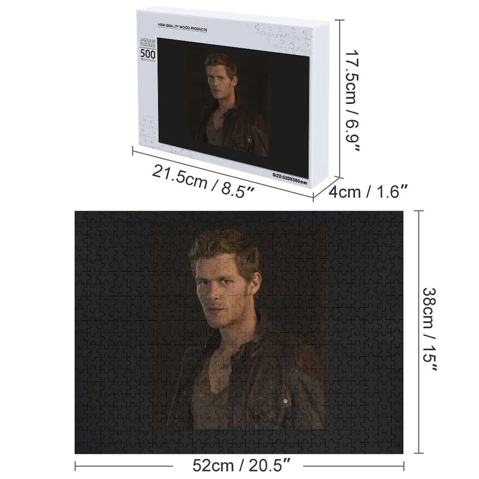 Joseph morgan klaus o quebra-cabeça original Iq quebra-cabeça com nome personalizado