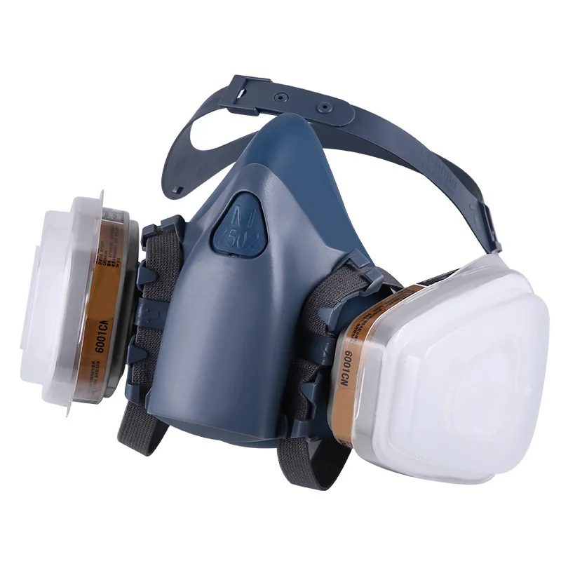 5/10/12Pcs 7502 Gas Mask Chemical Respirator Protective Mask Industrial Paint Spray Can Matched