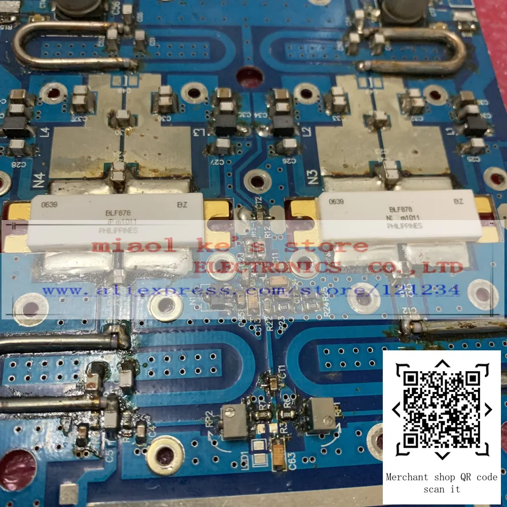 BLF878 [ 1sheet=2pcs ] - (With tin) PCB board, Working original transistor, Please confirm before purchasing