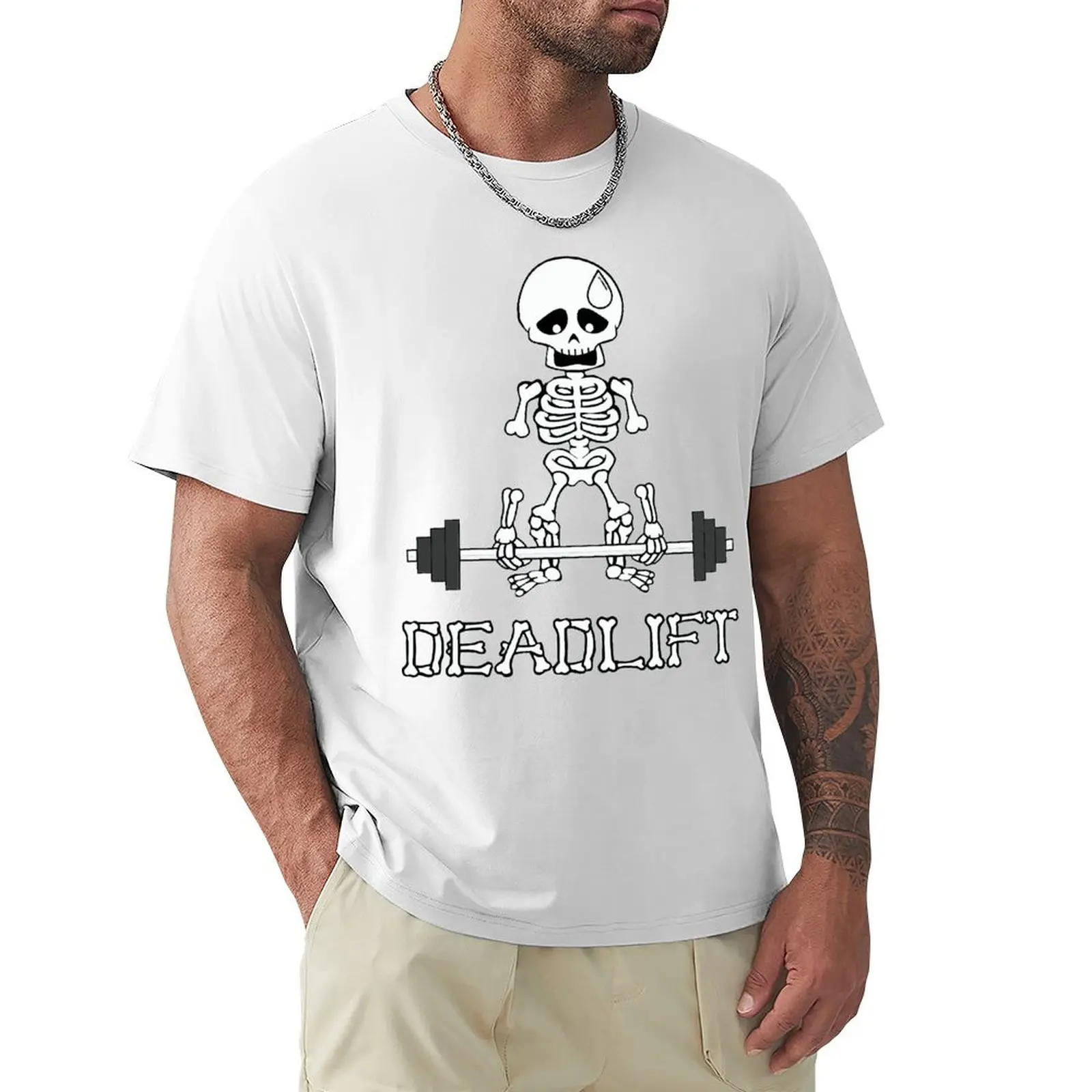 デッドリフトクラシックボディービルディングポンピングジム筋トレクロスフィットTシャツ原宿Tシャツ綿100%グラフィックTシャツトップス