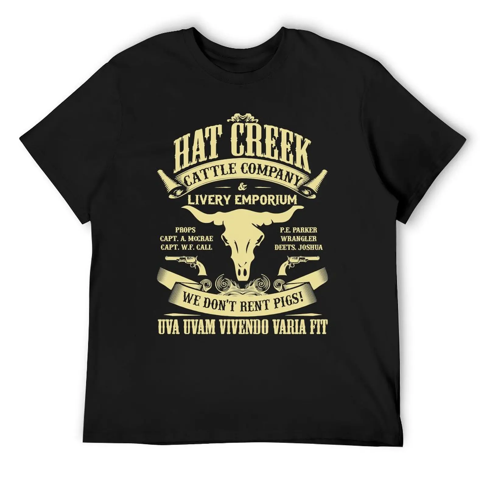 Lonesome dove - Hat Creek T-Shirt boys animal print customizeds plus size clothes mens t shirt graphic