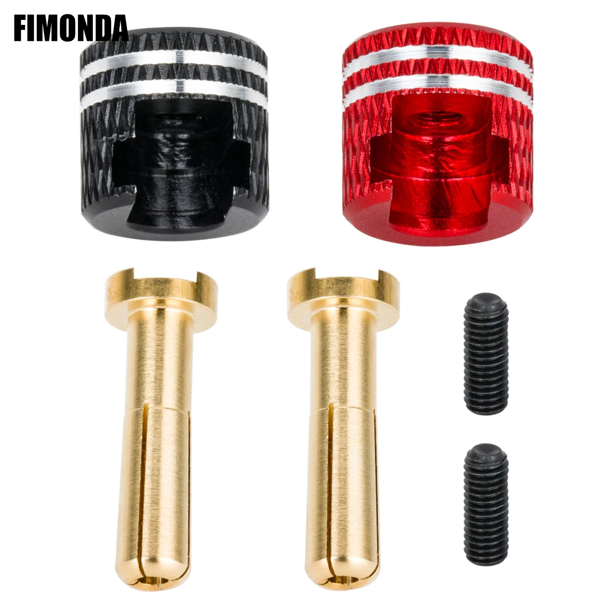 Bouchons Bullet LowPro, dissipateur thermique en métal à coque rigide sans soudure, ensemble de 4 mm/5 mm pour voitures RC