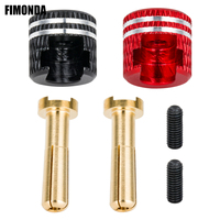 LowPro Bullet Plugs, Welding-Free Hard Shell Metal Heatsink, 4mm/5mm Set for RC Cars