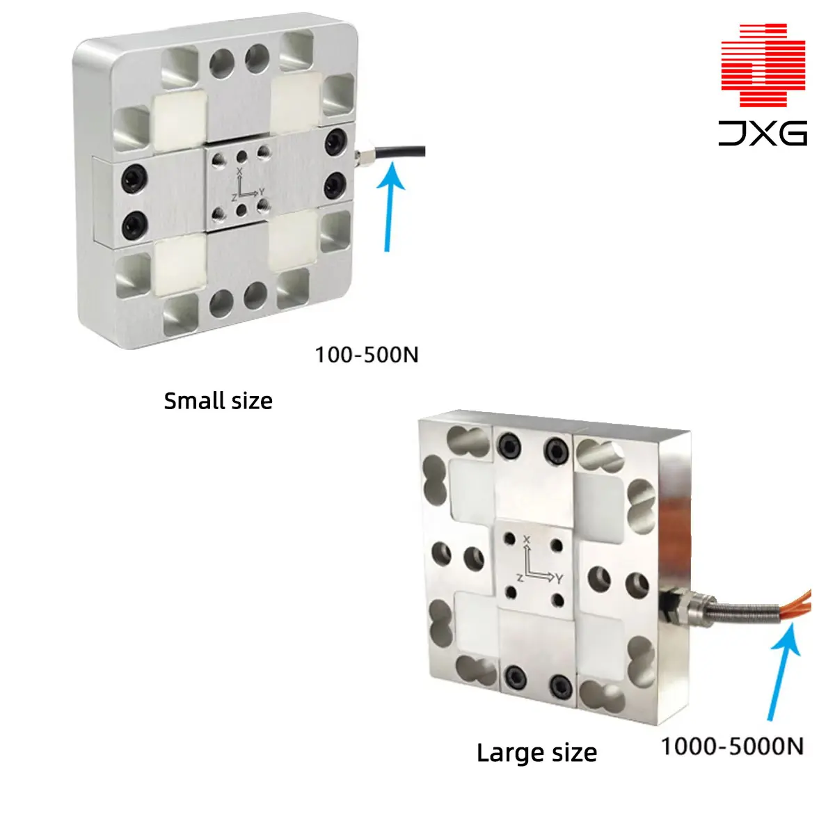 Multi Component Force Weighing Sensor Six Axis Industrial Automation Force Measurement Sensor XYZ Axis 100N 500N 1000N 2000N 500