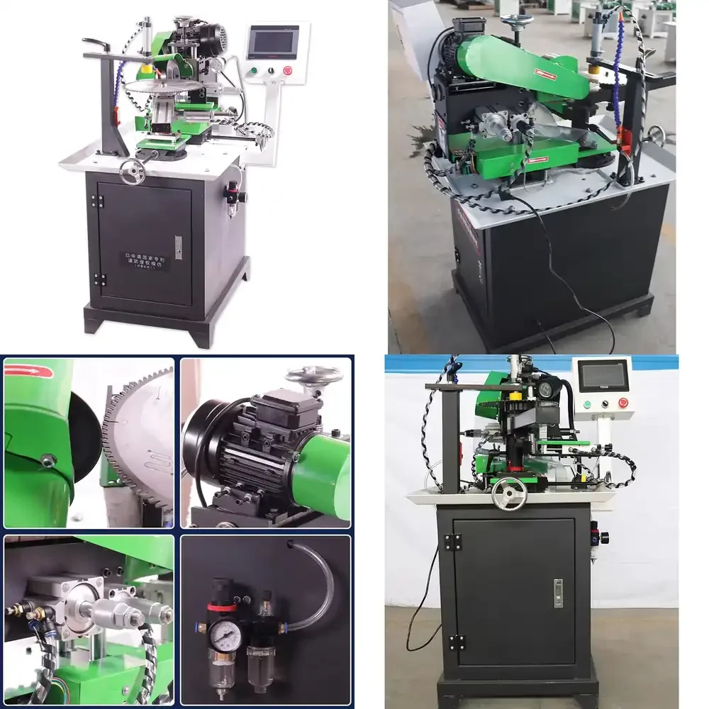 STR 870D Sharpener High Speed Woodworking Grinder Automatic Alloy Saw Blade Sharpening Machine Swing Head Grinding Machine