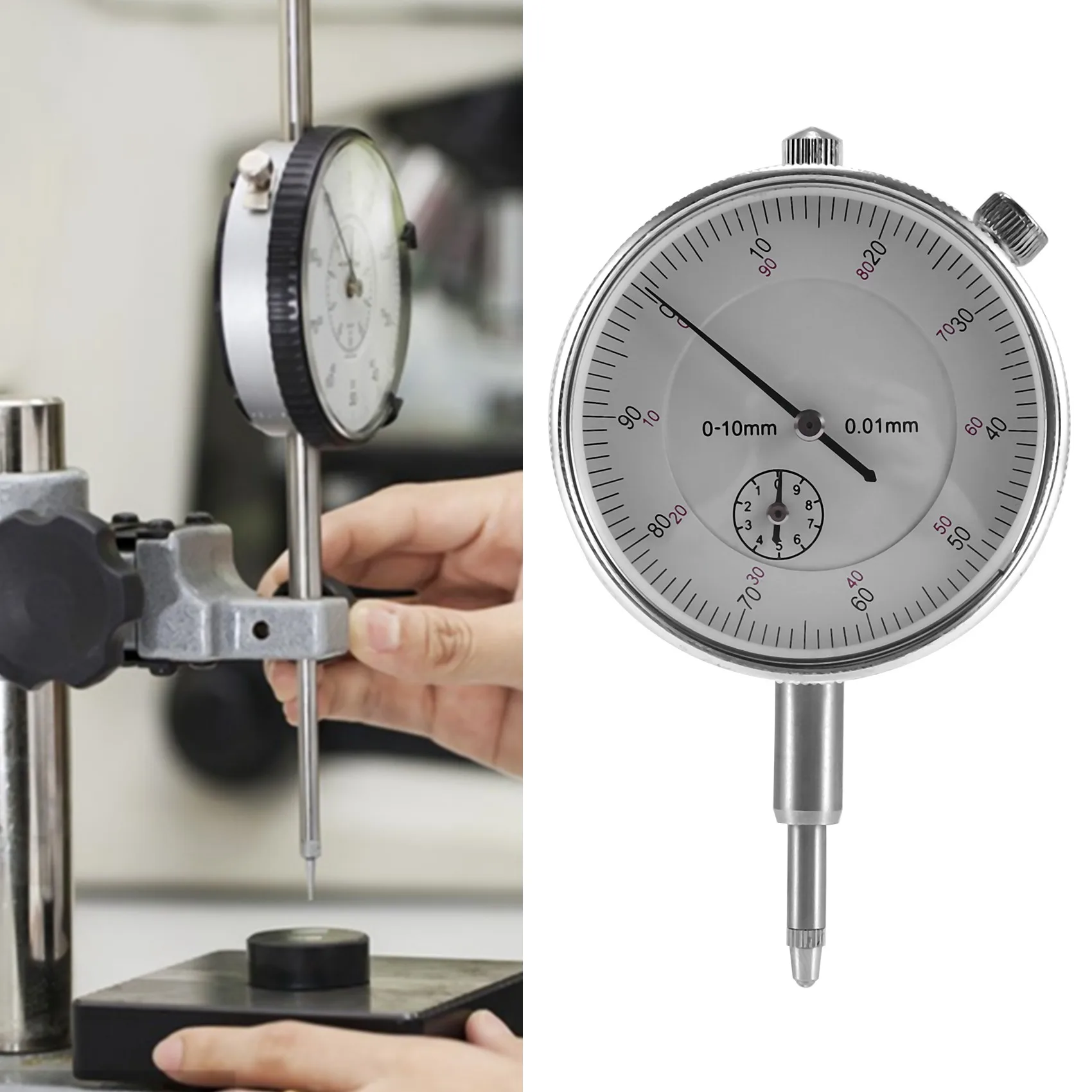 【Home-Accessories】 Gauge Indicator Metric Accuracy Measurement Instrument 0.01mm