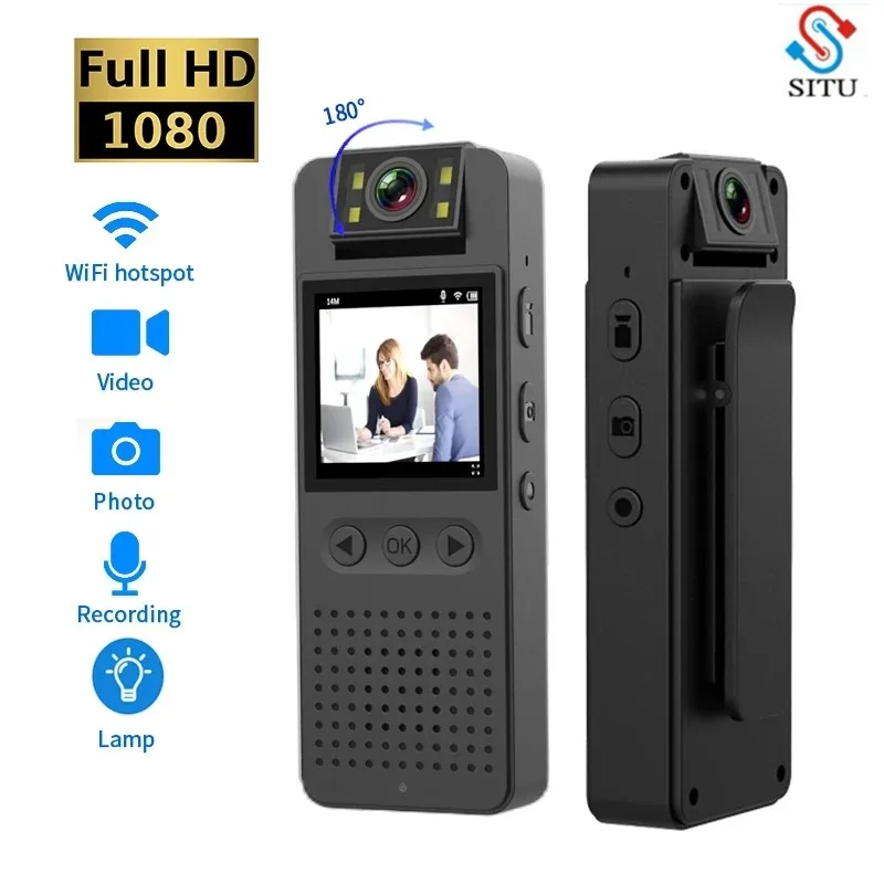 

1080P Wireless Mini Body Action Camera Wifi Hotspot FHD Camcorder Infrared LCD Screen DVR Audio Video Bike Bicycle DV Recorder