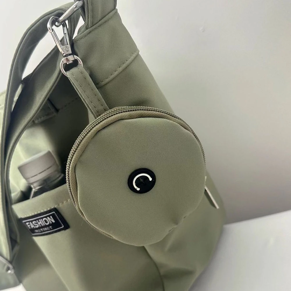 Waterproof Canvas Bag School Crossbody Bag Retro Shoulder Bag with Mini Coin Purse Messenger Bags