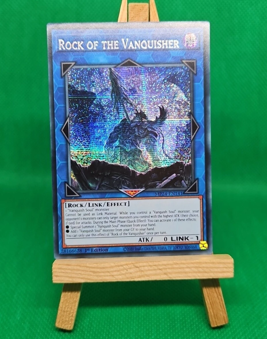 

Yugioh KONAMI Duel Monsters TCG MP24-EN141 Rock of the Vanquisher Secret Rare English 1st Edition Collection Mint Card