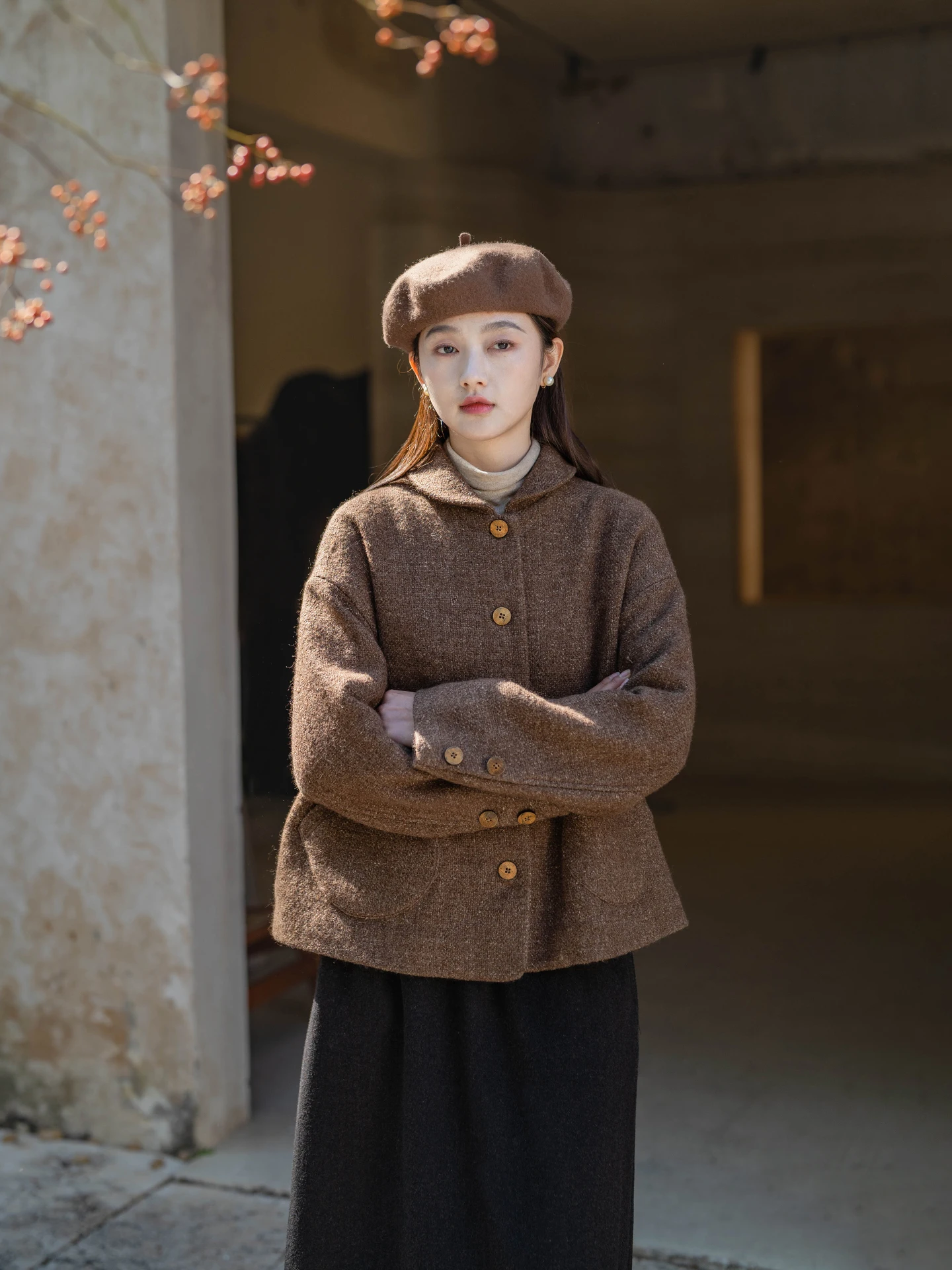 

Новинка: Женское повседневное длинное пальто из смесовой ткани (лен/шерсть) в стиле ретро, мягкое, теплое, для зимы