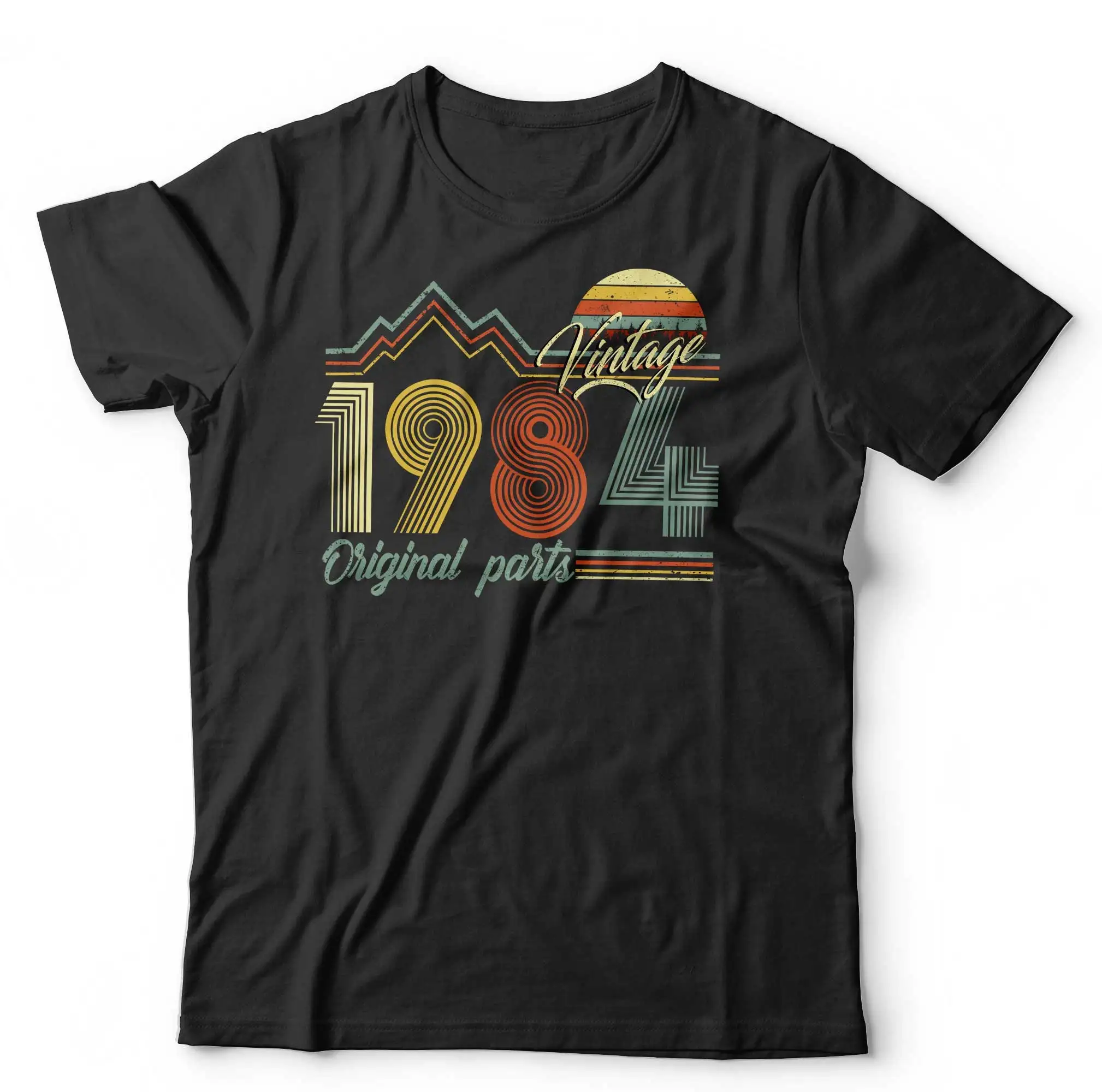 Vintage Original Parts 1984 T Shirt 40th Fortieth Birthday Retro Sleeve Classic Fit 100 Cotton